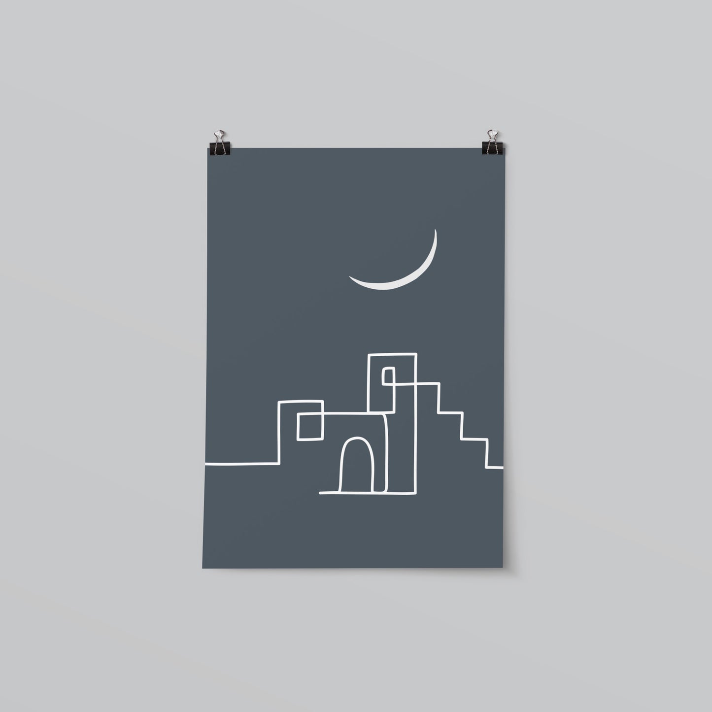Village Line Art Print